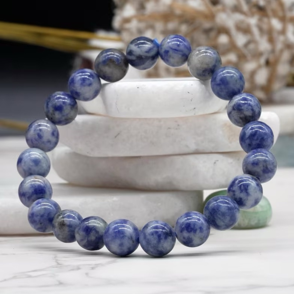 🆕New Blue Sodalite Jasper 8mm Healing Gemstone Bracelet